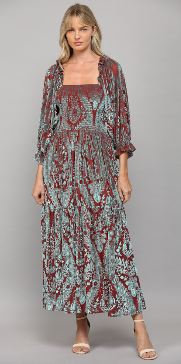 Burnout Velvet Midi Dress – Oh Yeah Boutique Burnout Velvet Midi Dress – Oh Yeah Boutique