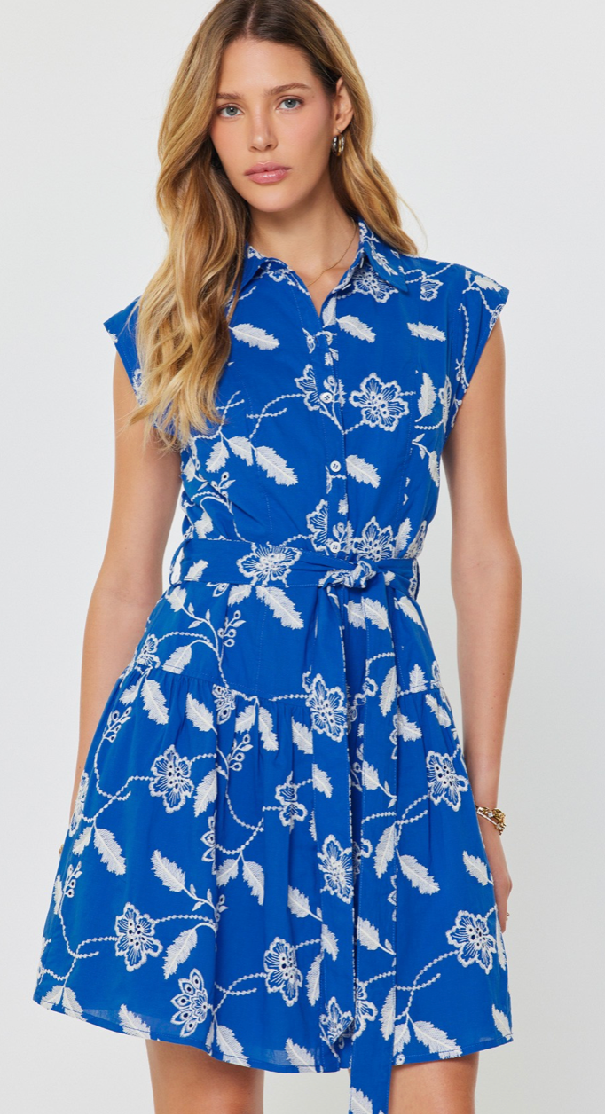 Blue Floral Button Down Midi Dress Oh Yeah Boutique Blue Floral Button Down Midi Dress Oh Yeah Boutique