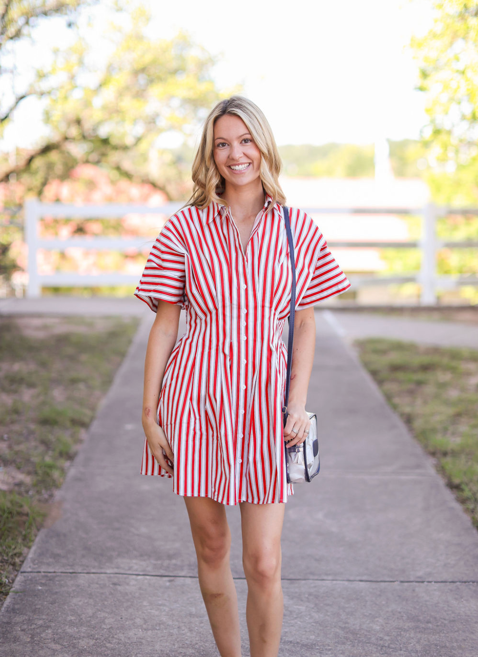 red stripe shirt dress Red Stripe Shirt Dress