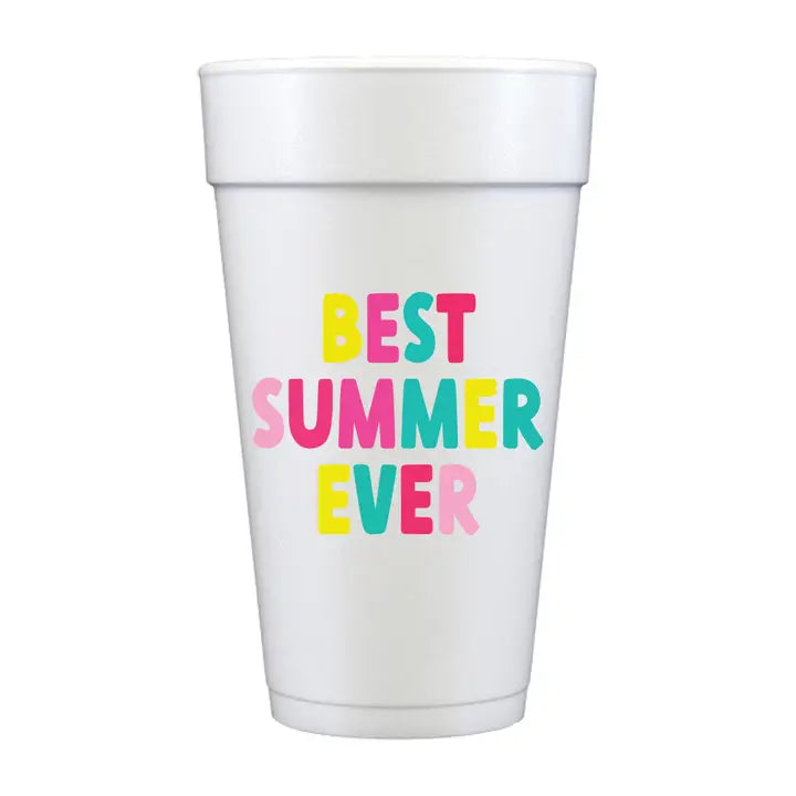 10 Pack Foam Cups - Assorted