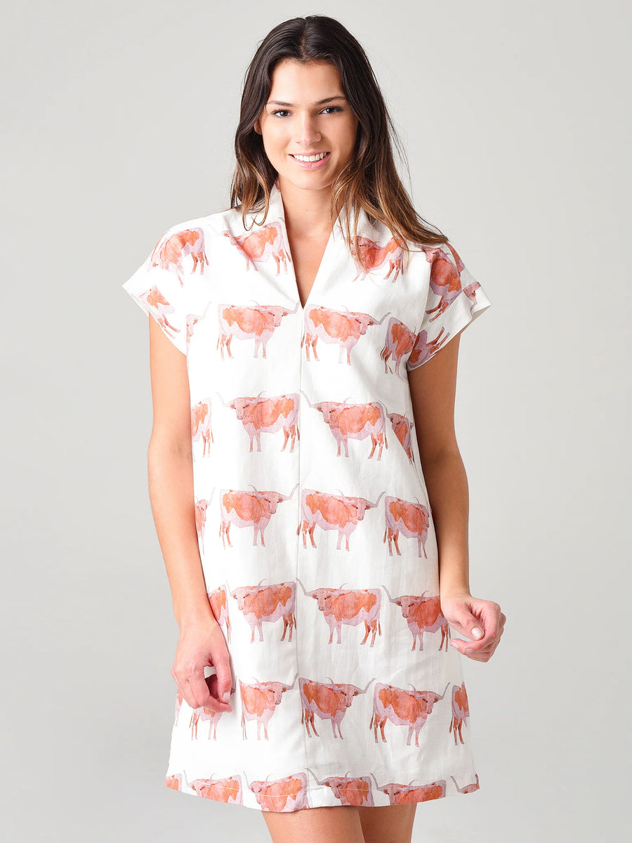 Brooke Wright Nancy Dress in Steer Print – Oh Yeah Boutique