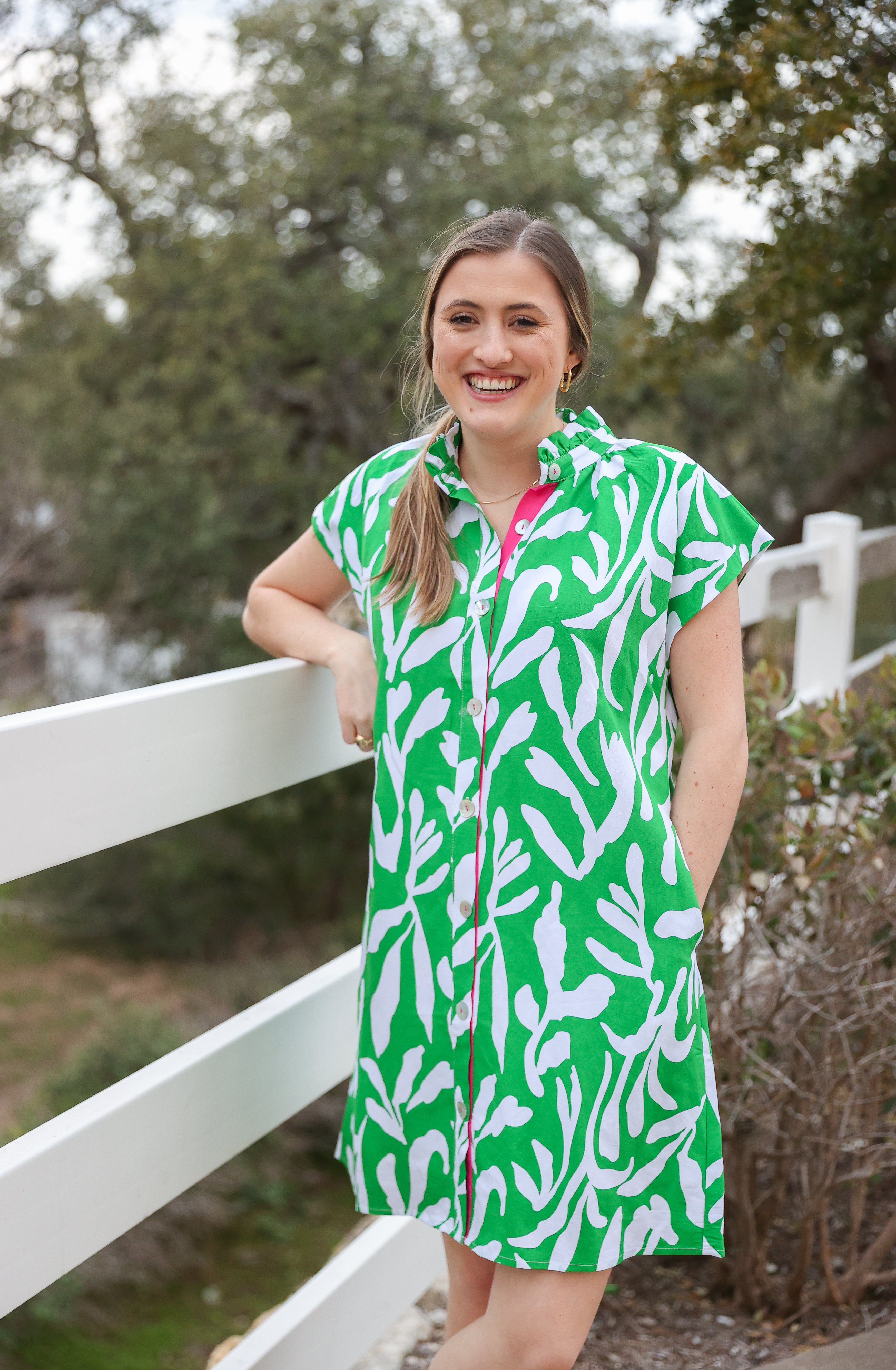 Green Trees Dress