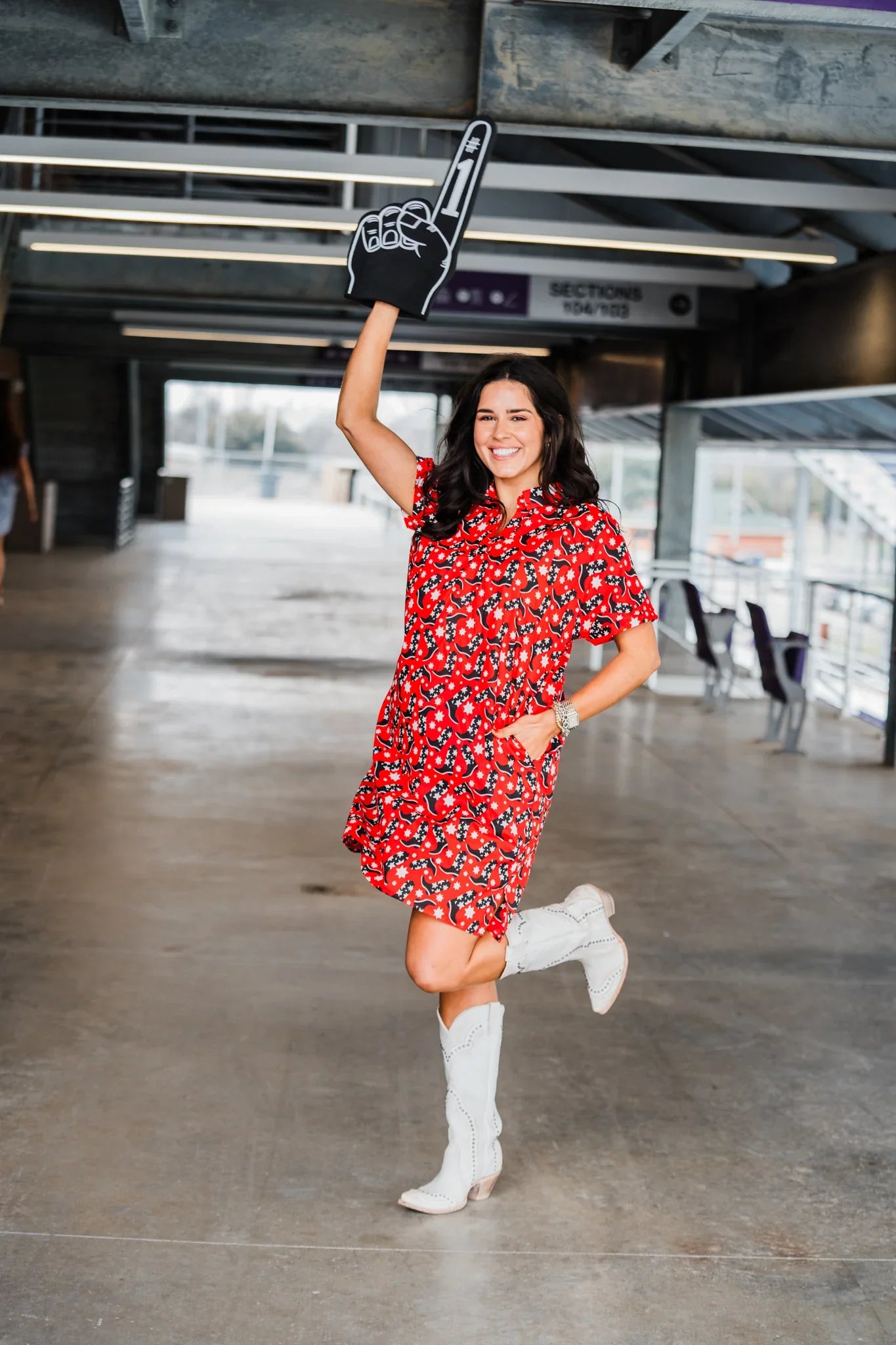 Red & Black Tailgate Dress – Oh Yeah Boutique